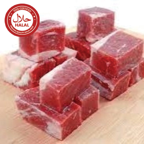BE002 Brazil Frozen Beef Cubes Boneless (Made from Beef Knuckle) 巴西無骨牛丁 (急凍) $50/catty